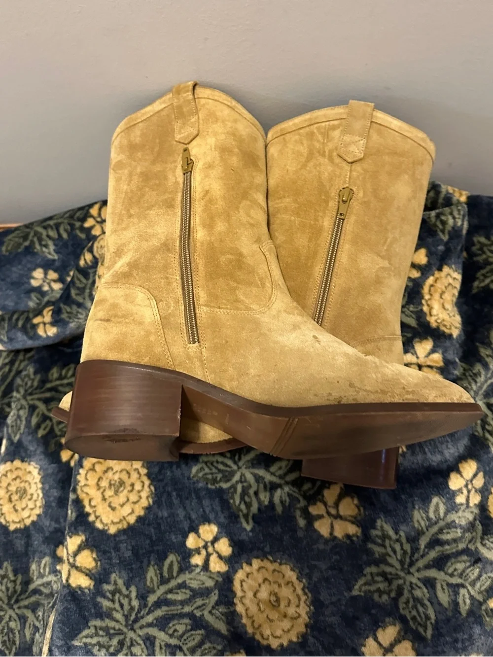 Sezane womens LOW IVANA ANKLE BOOTS size 8